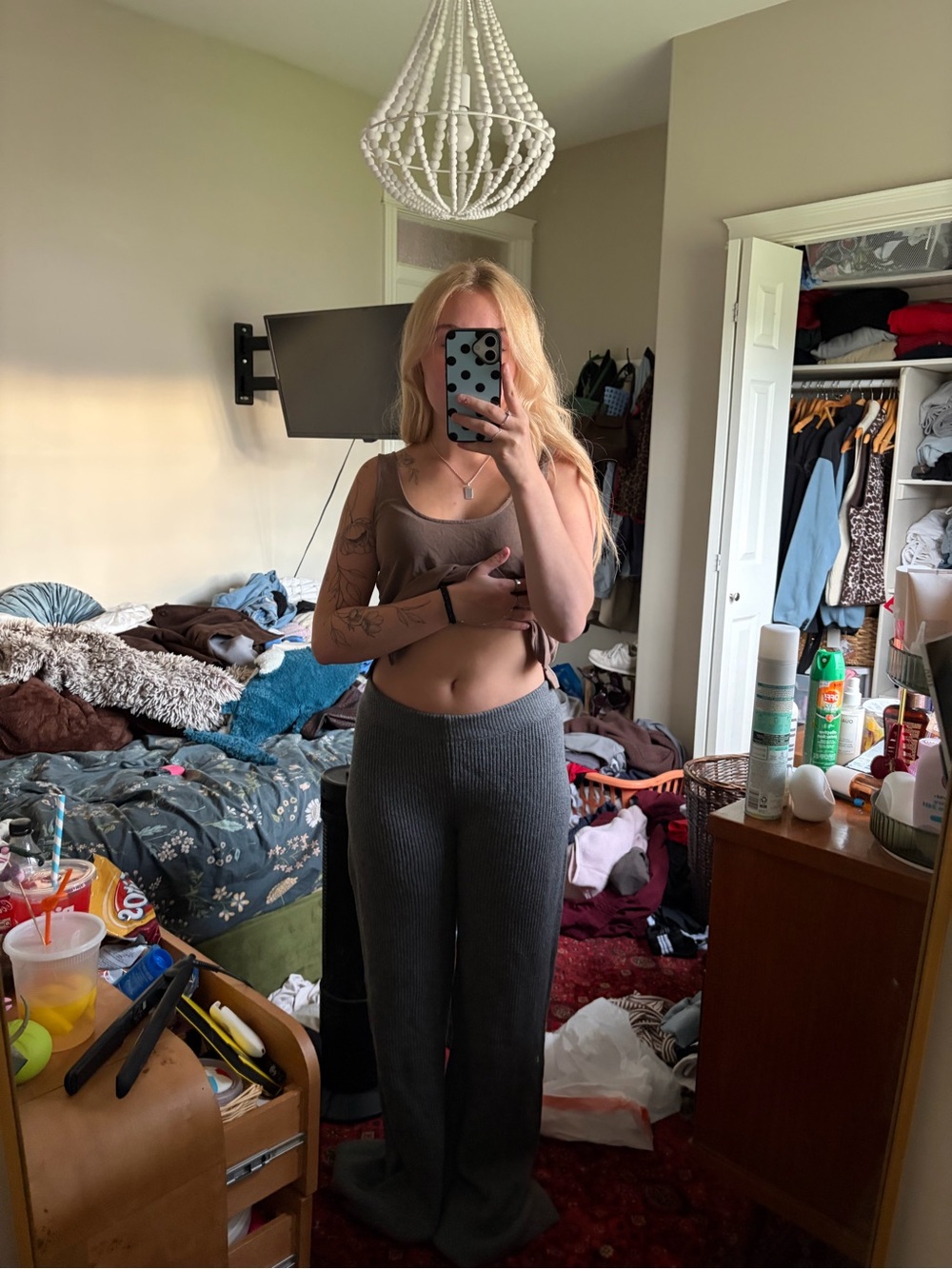 Gap knit pants grey